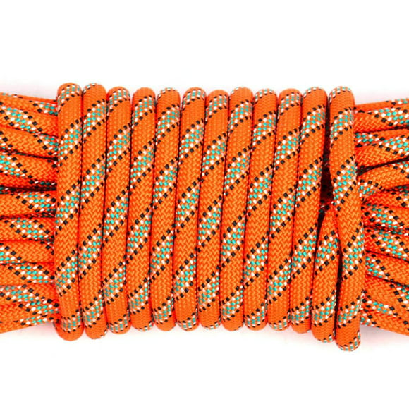 11 Sizes Ropes 3 Colors Color : Orange, Size : 80M Jingdun Wire Rope Outdoor Climbing Rope Auxiliary Rope Family Emergency Standby Safety Lifeline High-Rise Building Drop Rescue Rope 8mm 